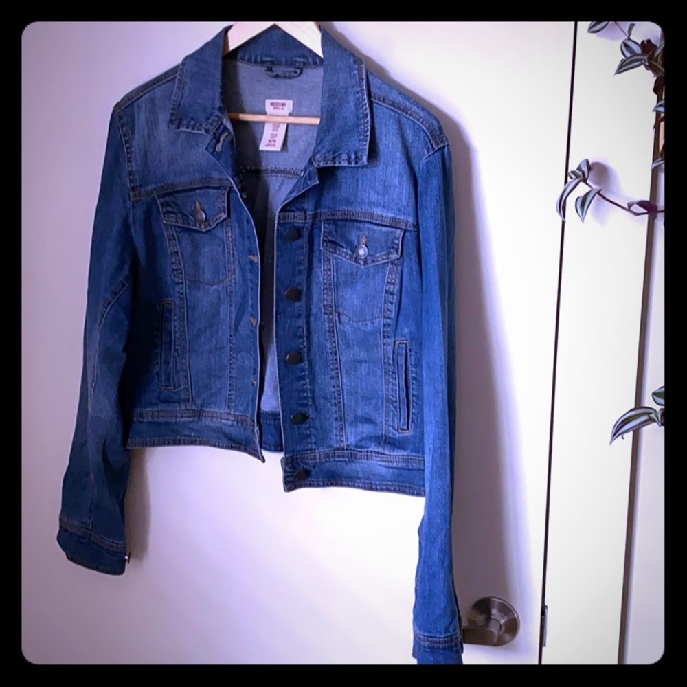 Mossimo Size XL Cropped Jean Jacket